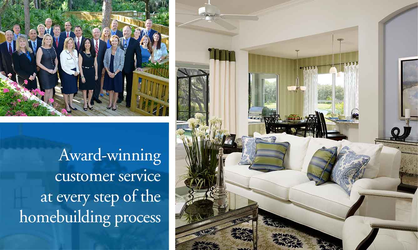 Award-winning customer service every step of the homebuilding process